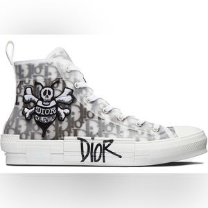 Dior B23 oblique canvas with dior and shawn bee embroidery patch